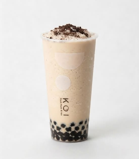 🍧Oreo Milk Tea Slush with Boba 奥利奥珍珠奶茶冰沙